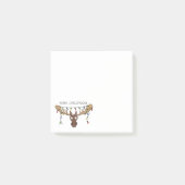 Moose Christmas Funny Cartoon Kinder Post-it® Notes (Voorkant)