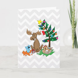 Moose Christmas Kaart