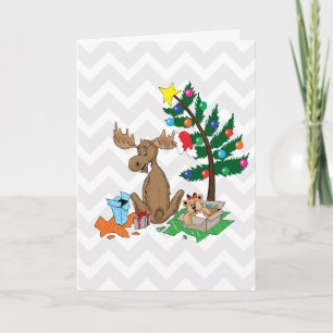 Moose Christmas Kaart