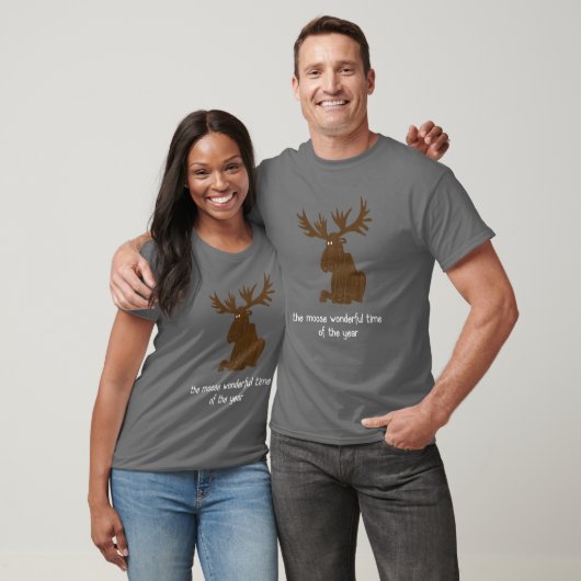 Moose Christmas The Moose Wonderful Time Of The Ye T-shirt (Unisex)