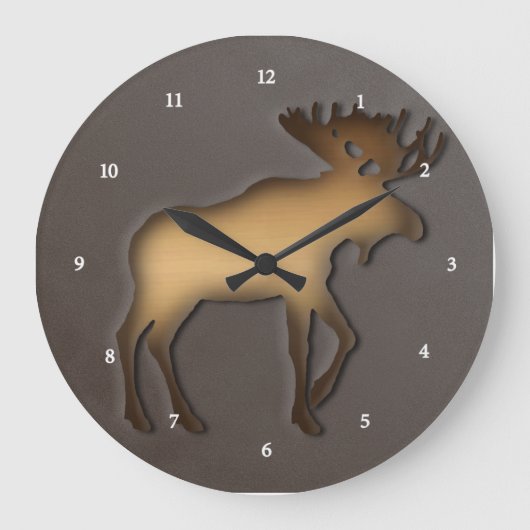 Moose Clock 2 Grote Klok (Voorkant)