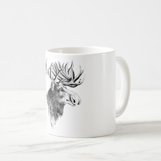 Moose Coffee Mok (Voorkant rechts)