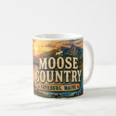 Moose Country Fryeburg Maine koffiemok (Voorkant rechts)