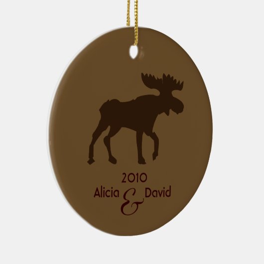 Moose Country Rustic kerstboom Ornament (Rechts)