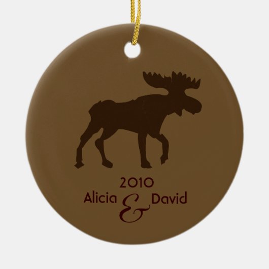 Moose Country Rustic kerstboom Ornament (Voorkant)