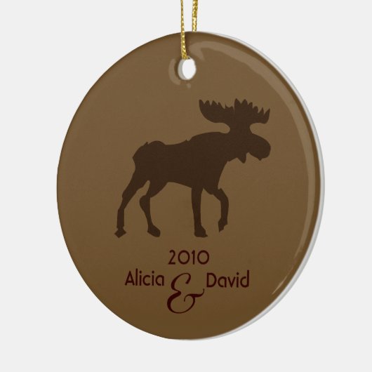 Moose Country Rustic kerstboom Ornament (Links)