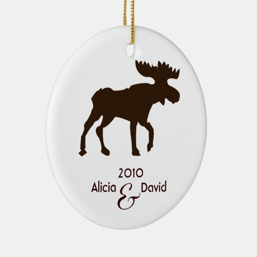 Moose Country Rustic kerstboom Ornament (Rechts)