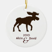 Moose Country Rustic kerstboom Ornament (Voorkant)