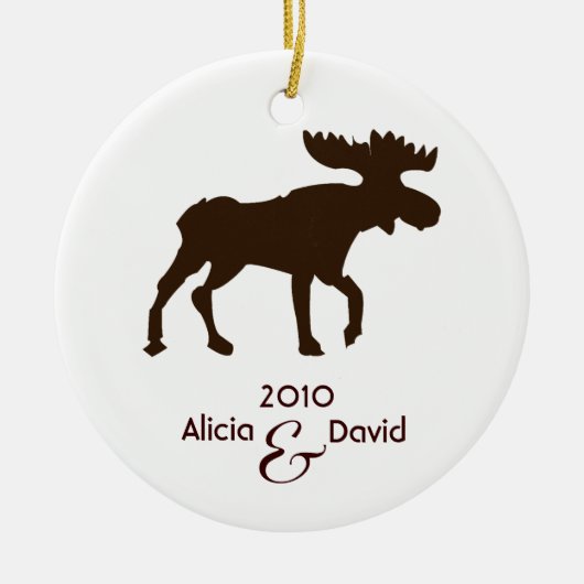 Moose Country Rustic kerstboom Ornament (Voorkant)
