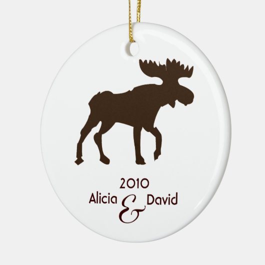 Moose Country Rustic kerstboom Ornament (Links)