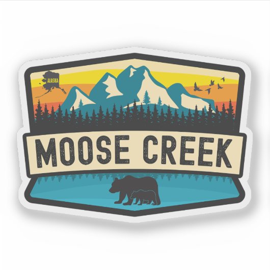Moose Creek, Alaska Sticker (Voorkant)