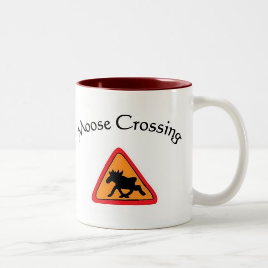 Moose Crossing #2 Tweekleurige Koffiemok (Rechts)