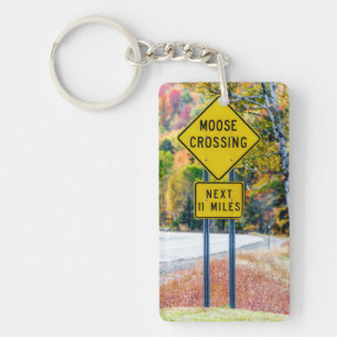 Moose Crossing AcrylSleutelhanger Sleutelhanger