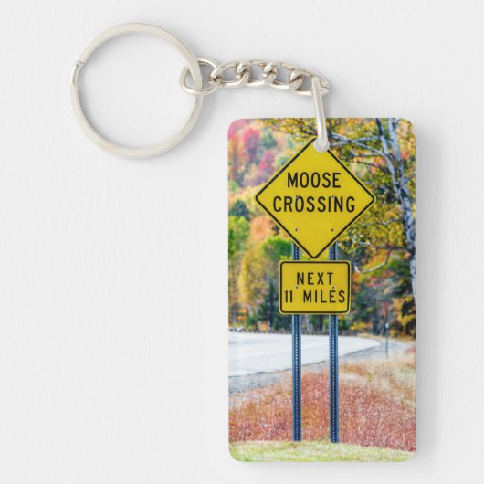 Moose Crossing AcrylSleutelhanger Sleutelhanger (Voorkant)