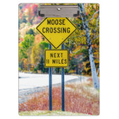Moose Crossing Cliboard Klembord (Voorkant)
