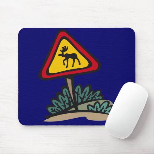 "Moose Crossing" Moosepad Muismat (Met muis)