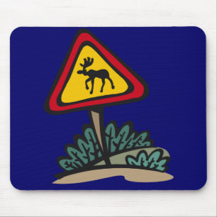 "Moose Crossing" Moosepad Muismat