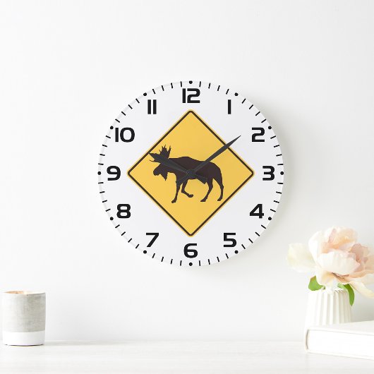 Moose Crossing Road Sign Wildlife Safety Grote Klok
