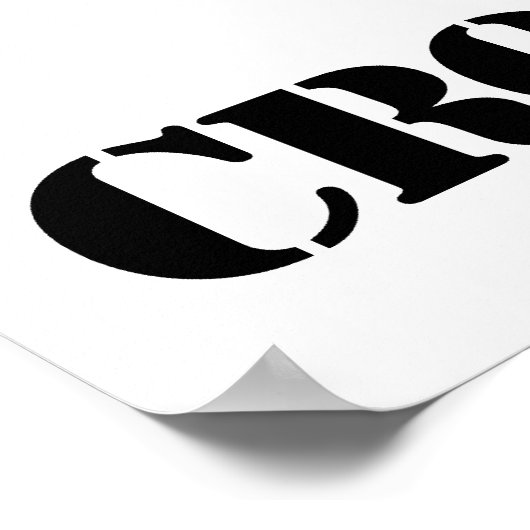 Moose Crossing Sign Poster (Hoek)