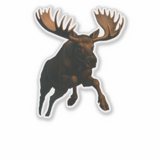 Moose Cut-out sticker (Voorkant)