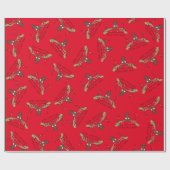 Moose Cute Funny Kerstmis Cadeaupapier (Vlak)