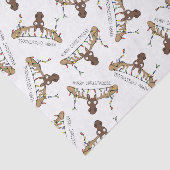 Moose Cute Funny Kerstmis Tissuepapier (Detail)