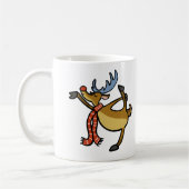 Moose dansende cartoon | achtergrondkleur kiezen koffiemok (Links)