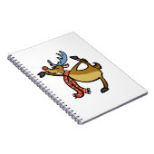 Moose dansende cartoon | achtergrondkleur kiezen notitieboek (Rechterzijde)