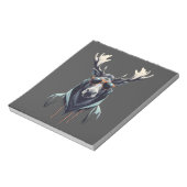 Moose Dearing Hoodie Grappig Cool Dier karakter Notitieblok (Linkerzijde)