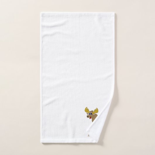 Moose Design Monogrammed Bad Handdoek (Handdoek)