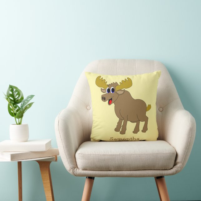 Moose Design Personalised Kussen (Stoel)