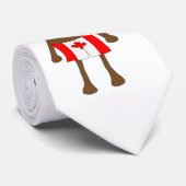 Moose die Canadese boxers dragen Stropdas (Opgerold)