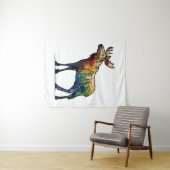 Moose Dierenportret Glas in lood Wildlife Free Wandkleed (In Situ (horizontaal))