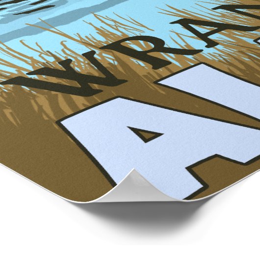 Moose Drink aan het meer van Wrangell, Alaska Poster (Hoek)