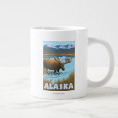 Moose Drink Poster voor watervlekreizen Grote Koffiekop (Rechts)