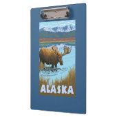 Moose Drink Poster voor watervlekreizen Klembord (Links)