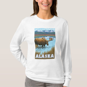 Moose Drink Poster voor watervlekreizen T-shirt