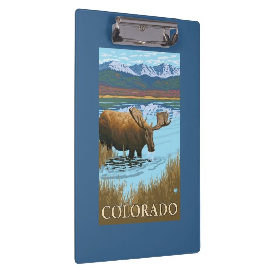 Moose DrinkingColorado Klembord (Rechts)