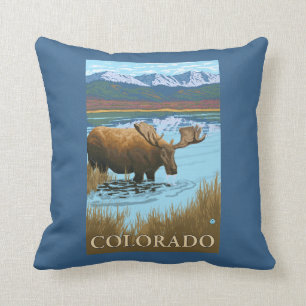 Moose DrinkingColorado Kussen