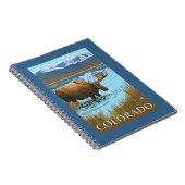 Moose DrinkingColorado Notitieboek (Rechterzijde)