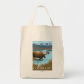 Moose DrinkingColorado Tote Bag (Voorkant)