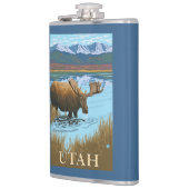 Moose DrinkingUtah Heupfles (Links)