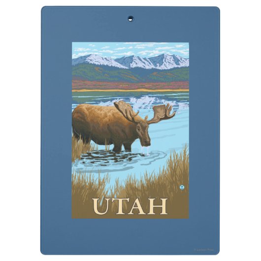 Moose DrinkingUtah Klembord (Achterkant)