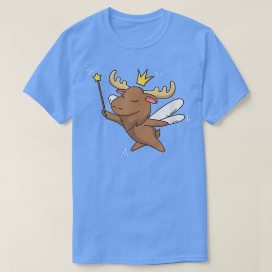 Moose Elk Mystical Forest Moose Fairy Lover T-shirt (Design voorkant)