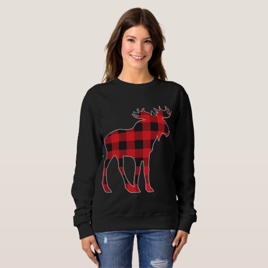 Moose Elk Pset Buffalo Check Pajama Lumberjack Ch Trui (Voorkant volledig)