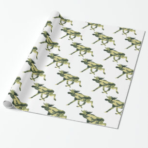 Moose / Elk Woodland Camouflage / Camo Cadeaupapier