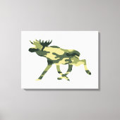 Moose / Elk Woodland Camouflage / Camo Canvas Afdruk (Voorkant)