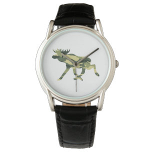 Moose / Elk Woodland Camouflage / Camo Horloge