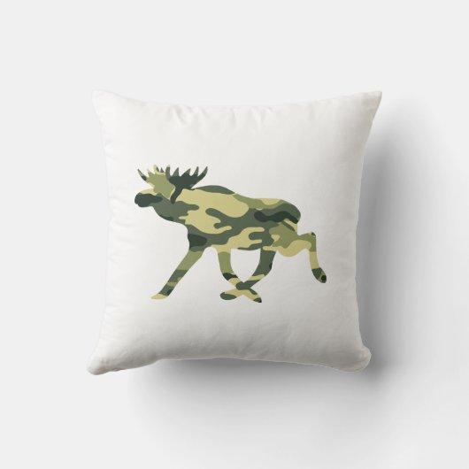Moose / Elk Woodland Camouflage / Camo Kussen (Achterkant)