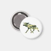 Moose / Elk Woodland Camouflage / Camo Magneet (Voorkant / Achterkant)